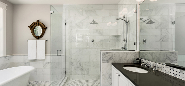 bathroom shower door installation in Winter Park