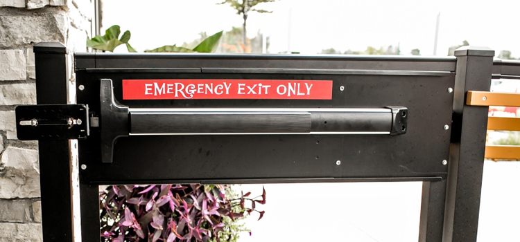 emergency push bar installation in Winter Park